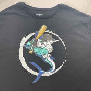 Goodfellow & Co. XXL T-Shirt Miami Marlins Baseball Graphic Tee‎